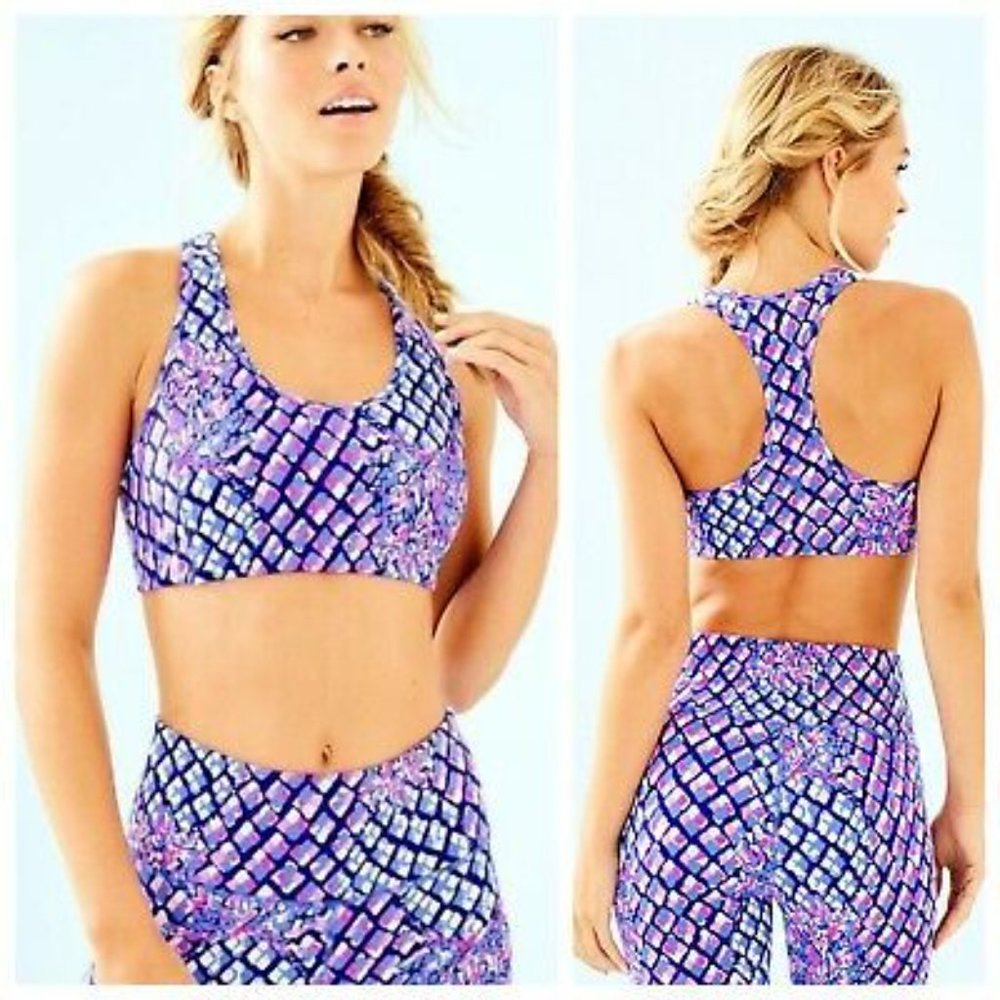 NEW  Set Lilly Pulitzer Teegan Sports Bra & Cropped Pants.